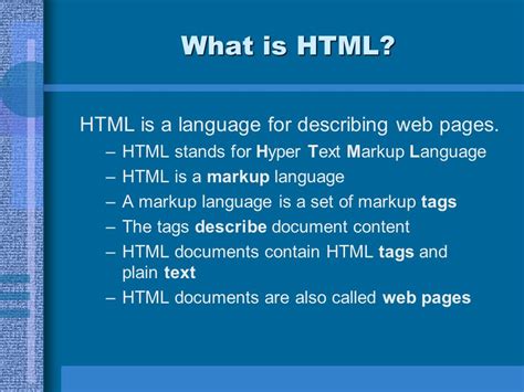 Image result for Defina HTML