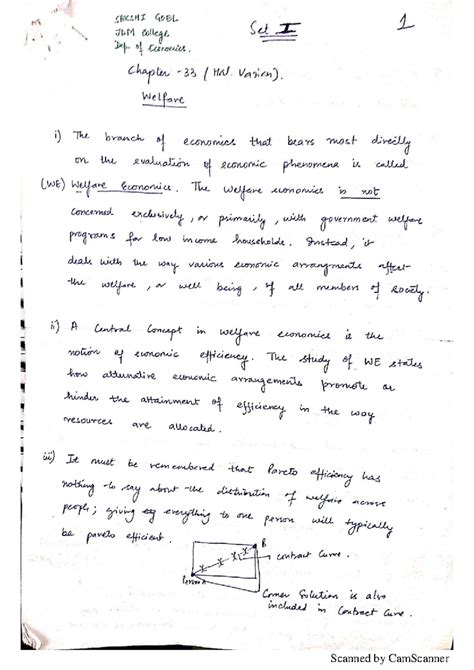 Welfare Economics (Micro) - Sem 5 Notes by Sakshi Goel - Studocu