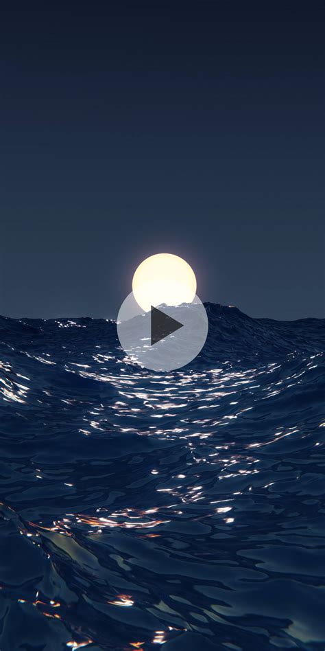 Water and moon. Live wallpaper for Samsung phones • Ornamental