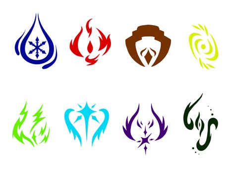 Elemental Magic Symbols (Commision) by NikeAguaraguazu on DeviantArt