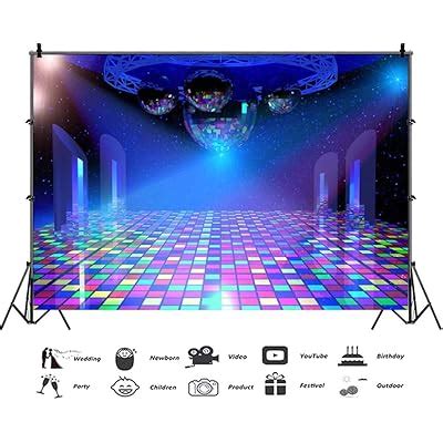 Buy CSFOTO 8x6ft Disco Party Backdrop Dance Party Backdrop Concert ...