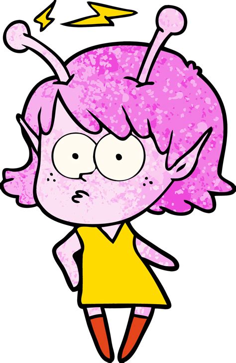 Alien Girl Drawing 的图像结果