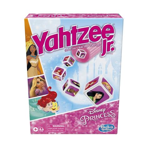 Buy Yahtzee Jr.: Disney Princess Edition Board Game for Kids Ages 4 and ...
