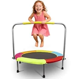 HLC 37 Inch Kids Toddler Trampoline Indoor Outdoor Folding Children ...