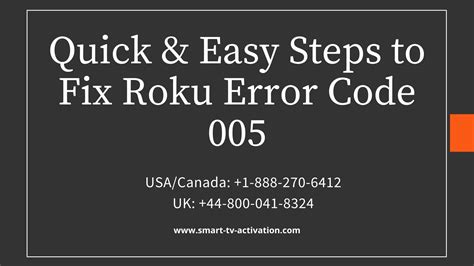 Image result for Error Code 005 Roku