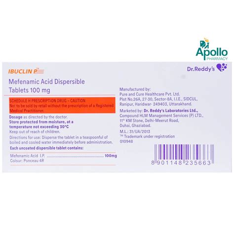 IBUCLIN P TABLET 10'S Price, Uses, Side Effects, Composition - Apollo ...