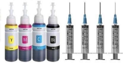 ImageInfo Compatible refills to canon( BLACK INK 4 + SYRINGE 4 -10ml ...