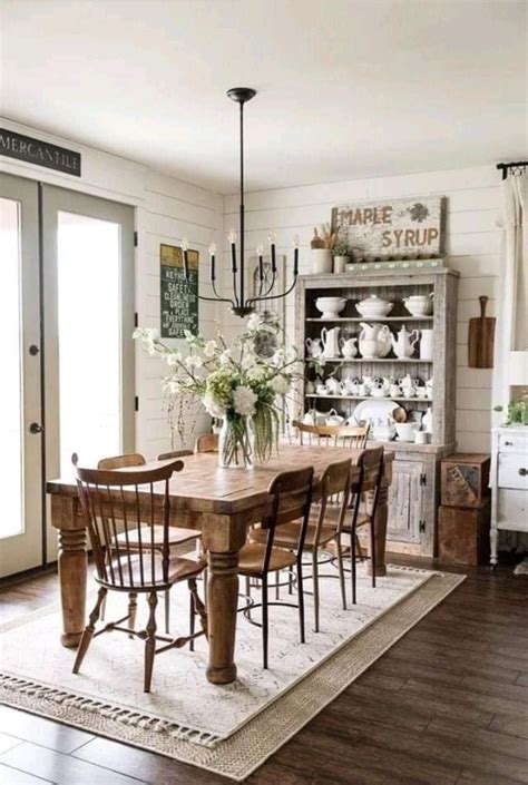 Pin by Charlotte Gallier on Dining Areas in 2024 | Cottage dining rooms ...
