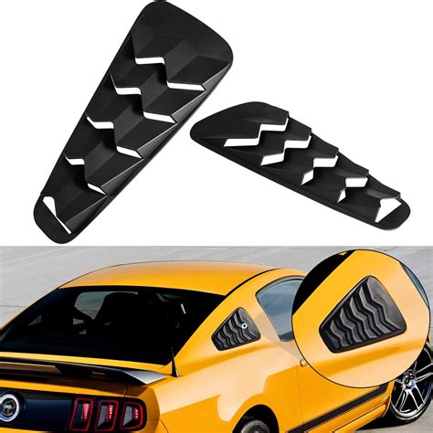 Buy Side Window Louvers Fit for Ford Mustang 2005 2006 2007 2008 2009 ...