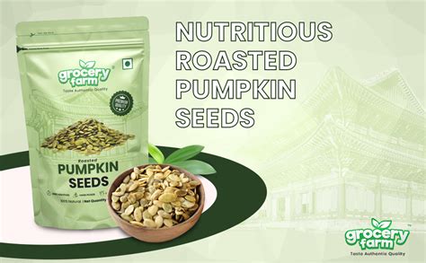 Grocery Farm Roasted Pumpkin Seeds 200gm | Kaddu Ke Beenj | Rich in ...