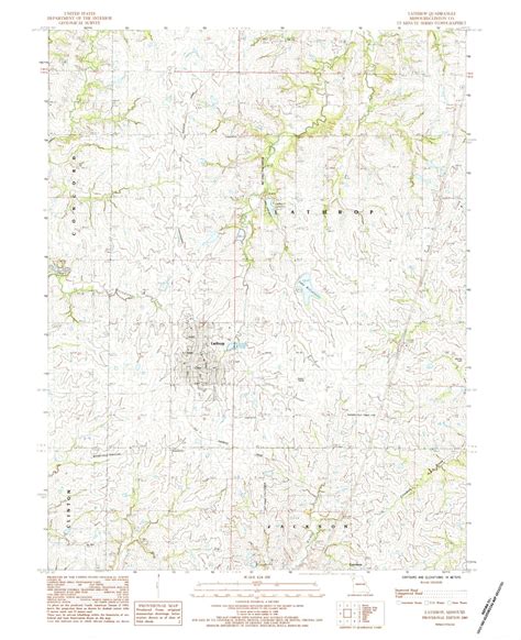 Classic USGS Lathrop Missouri 7.5'x7.5' Topo Map – MyTopo Map Store