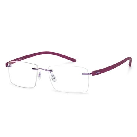 Buy Purple Rimless Rectangle Vincent Chase SLEEK STEEL 157 -C4 ...