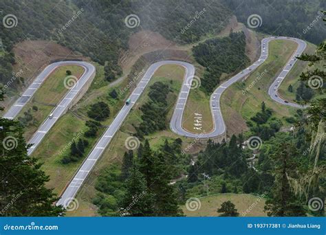 Eighteen Bends Winding Road of Sichuan-Tibet Highway Stock Image ...