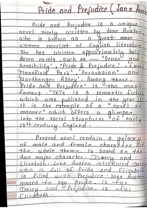 SOLUTION: Pride and prejudice notes - Studypool