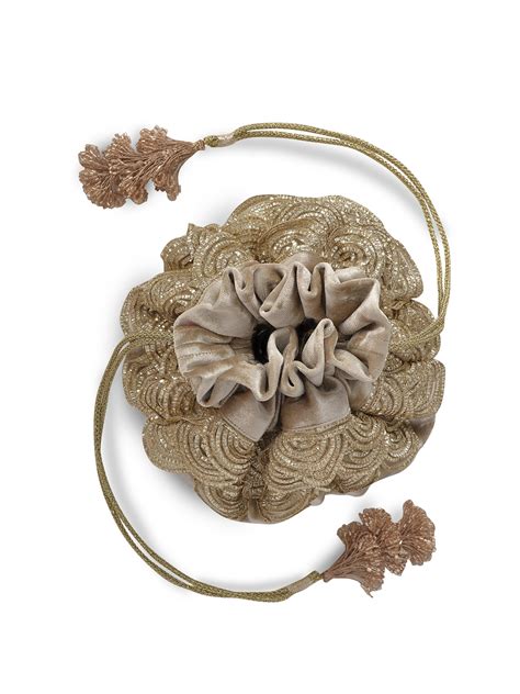 Gold Scallop Potli Bag