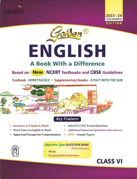 Class 6 - Golden English Guide For CBSE Students - Latest Edition 2023 ...