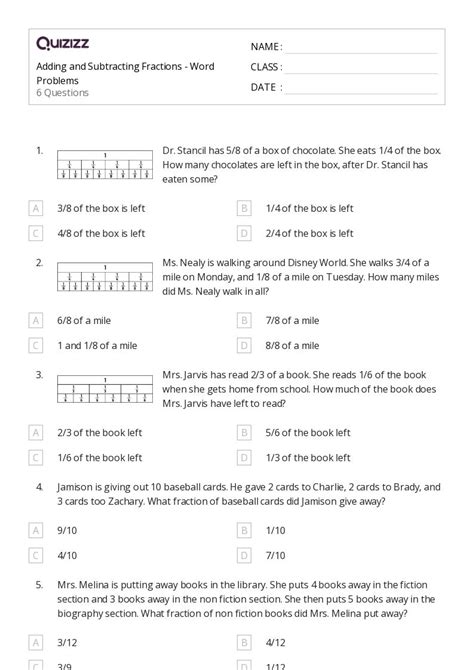 Adding Fractions Word Problems 3rd Grade 的图像结果