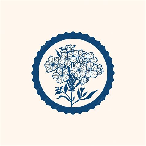 Minimalistyczny kwiat graficzny szkic rysunek czarny ikona znaczek ...