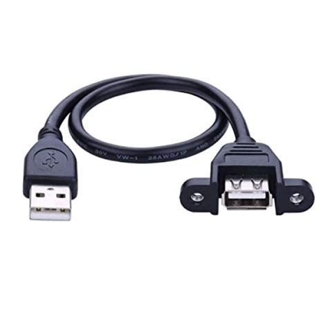 Buy USB Type A Male to Type A Female Panel-Mount Cable Online In India ...
