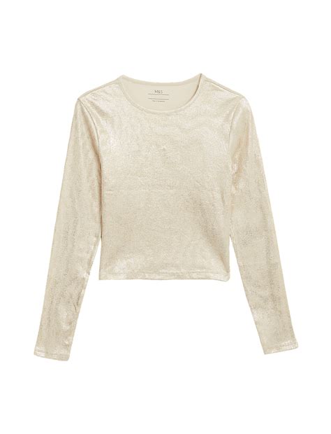 Buy Cotton Rich Ribbed Top (2-16 Yrs) at Marks & Spencer