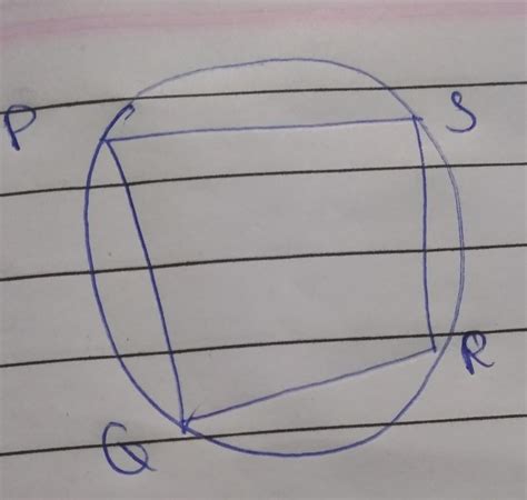 quadrilateral PQRS is cyclic. If angle QPS=115°, then what is the ...