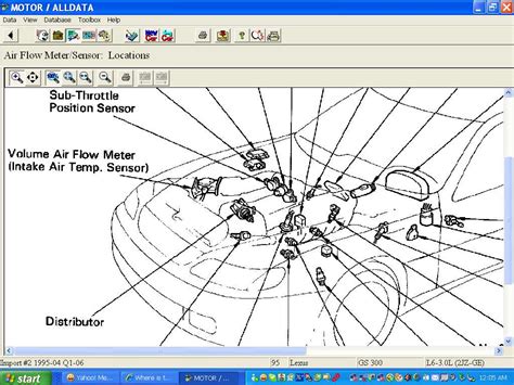 Image result for 1998 Lexus GS 300 Location of O2 Sensor