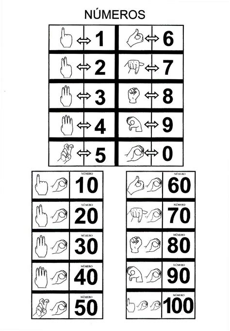 Alfabeto em Libras (Língua Brasileira de Sinais) - Números em Libras