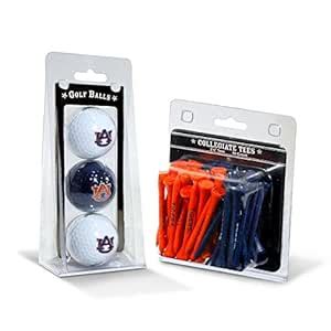 NCAA Auburn University 3 Golf Balls and 50 Tees Gift Set : Amazon.in ...