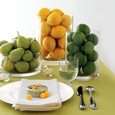 Voćne dekoracije za stolove – Vjenčanja