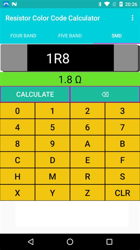 Image result for Electronic Color Code Calculator