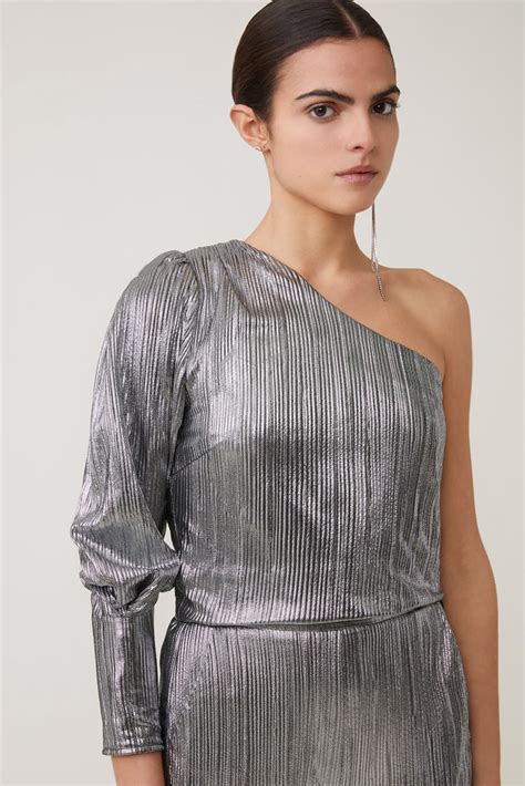 Luna Metallic Top Silver - Divine