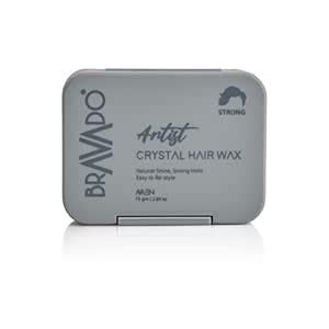 BRAVADO Artist Crystal Hair Wax Strong for Men | Strong Hold & Natural ...