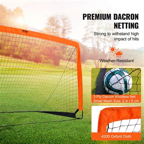 VEVOR Portable Soccer Goal, 6.5x3.25 ft Kids Backyard Soccer Net ...