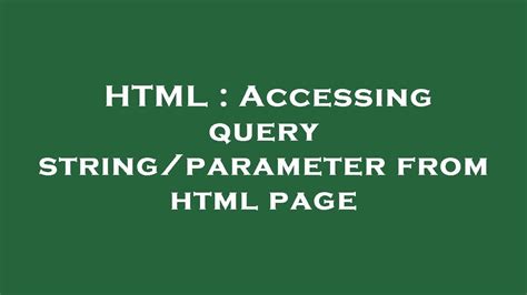 Image result for HTML Query