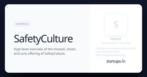 SafetyCulture Executive Summary - Australia | startups.in
