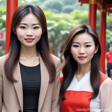 Two Women: Vietnamese and Northern Chinese | Stable Diffusion Online
