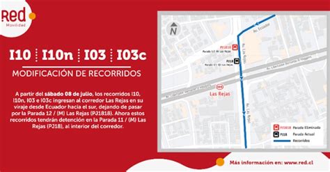 Cambios de recorridos de buses y paradas - La Tercera