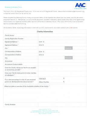 Fillable Online Application Form - UK CharityV4.120180828-Website Fax ...