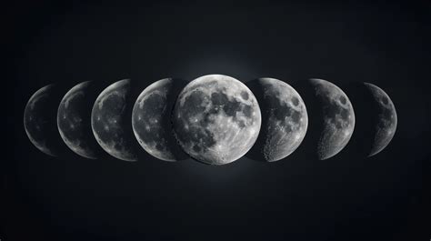 HD Moon Phases Desktop Wallpaper by robokoboto