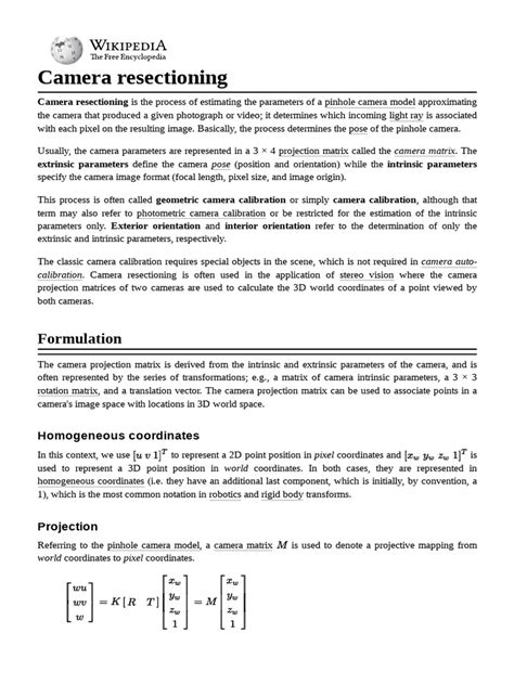 Camera Resectioning 的图像结果