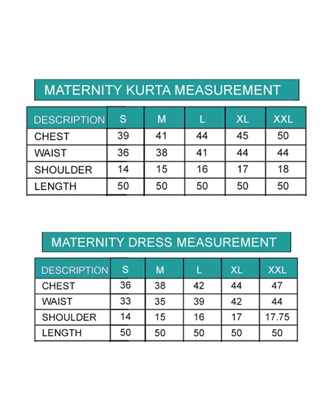Young Mother Size Chart – Maybell Womens Fashion