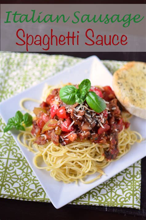 Italian Sausage And Spaghetti Sauce at Alberto Vargas blog