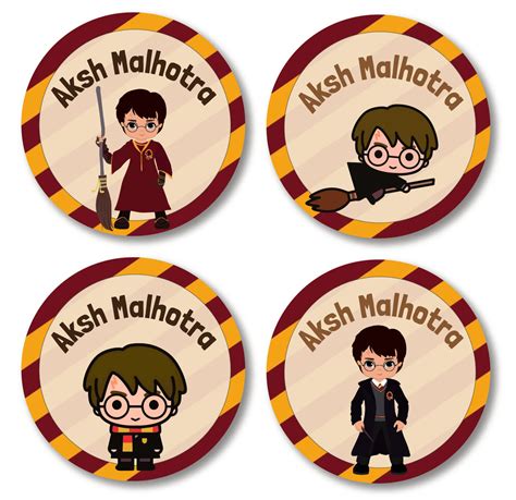 Round Labels - Harry Potter – thedesignfactoryshop
