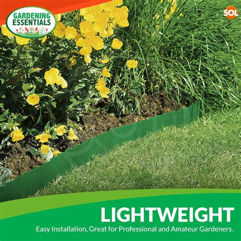 SOL 2pk Lawn Edging Border, 100mm x 10m Garden India | Ubuy