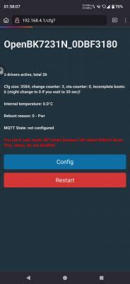 No AP anymore flashing OpenBeken on an SM-SO301-U power strip with CB3S ...