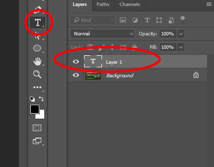 How to Insert Text in Photoshop 的图像结果