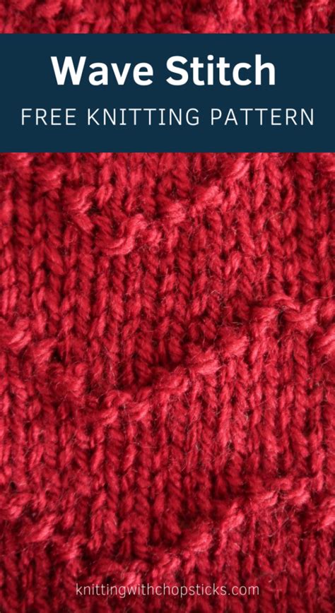 Image result for Wave Knitting Pattern Stitch