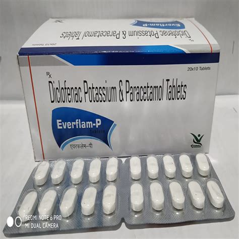 Everflam P - Diclofenac Potassium & Paracetamol Tablets - Everwell ...