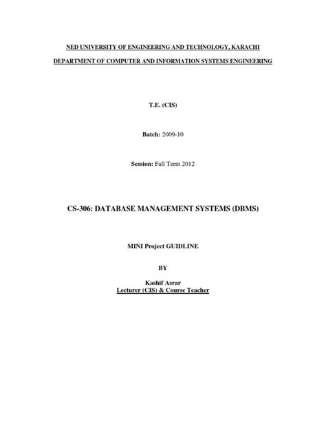 Database Mini Project 的图像结果