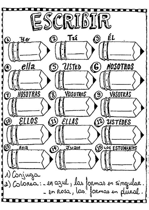Escribir en 2024 | Cours espagnol, Espagnol, Conjugaison